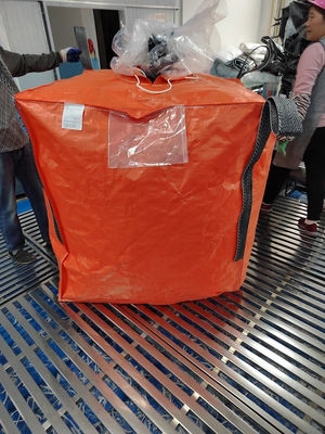 Polypropylene Big Bag Sack Plain / Discharge / Spout Green Color