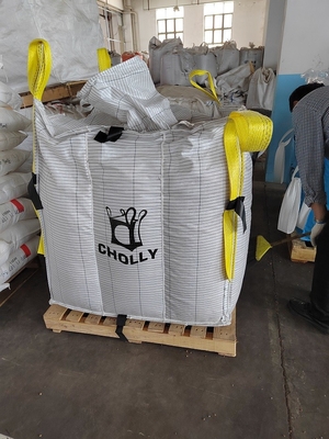 White Conductive Container Bag with 4400lbs Capacity and U Panel