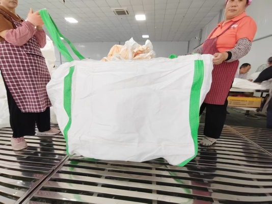 खाद्य ग्रेड FIBC 1000kg SWL के साथ 36x36in नीचे आकार
